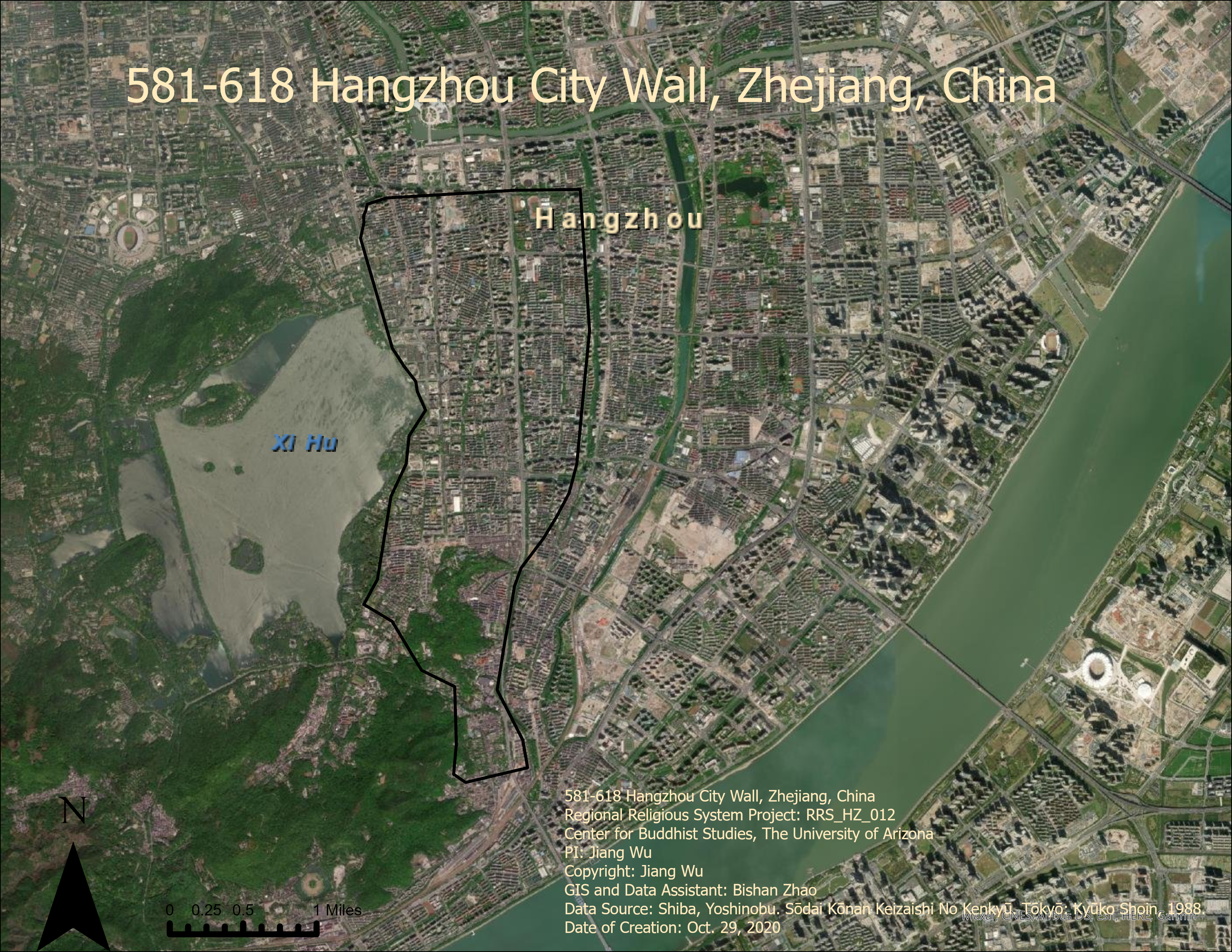 581-618 Hangzhou City Wall, Zhejiang, China