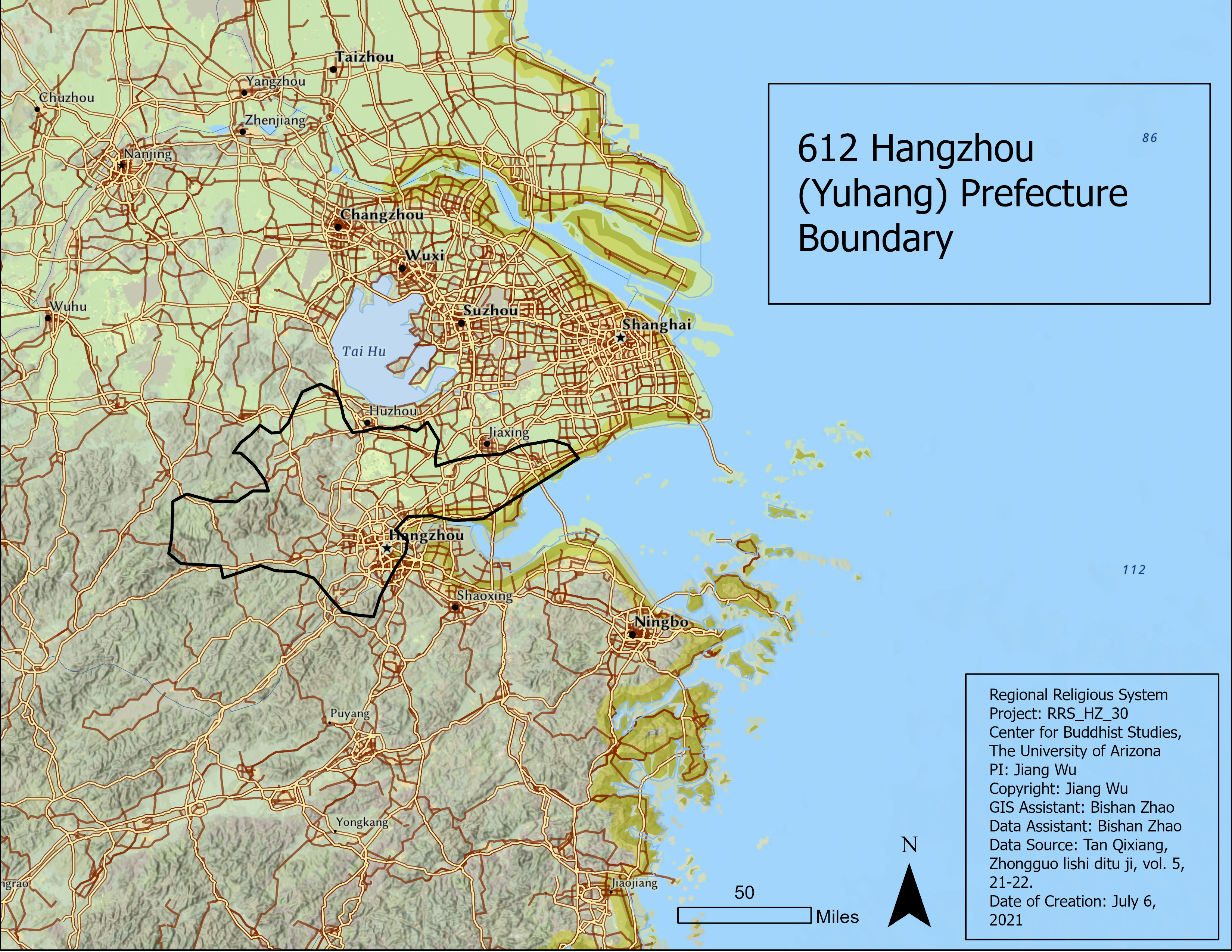 612 Hangzhou (Yuhang) Prefecture Boundary